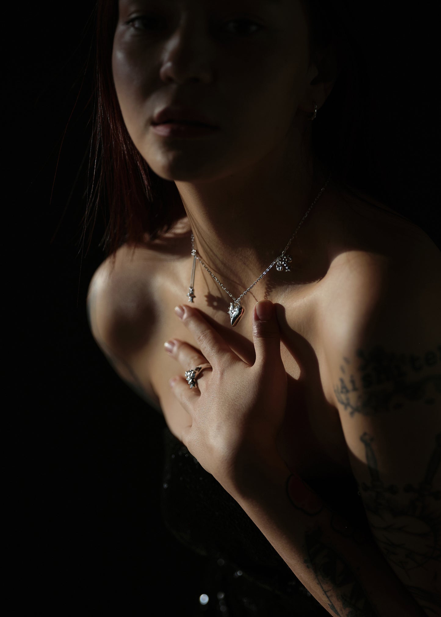 CRACKED HEART SPIKED Anhänger