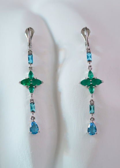 Velesa Peruna DANGLE LE036 green crystals