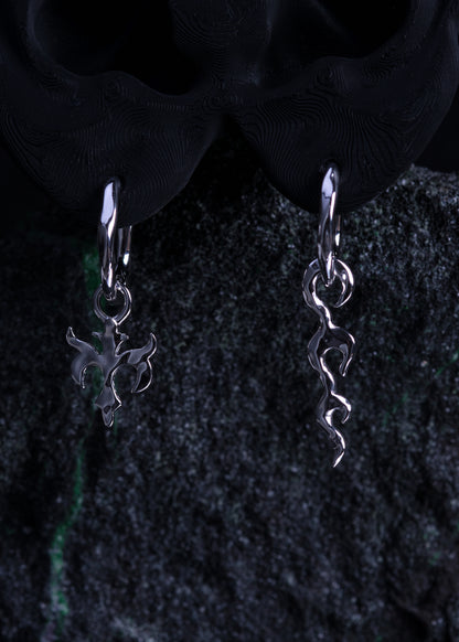 BASE Hoops + DRAGON FLAME Pendant + KUS Pendant