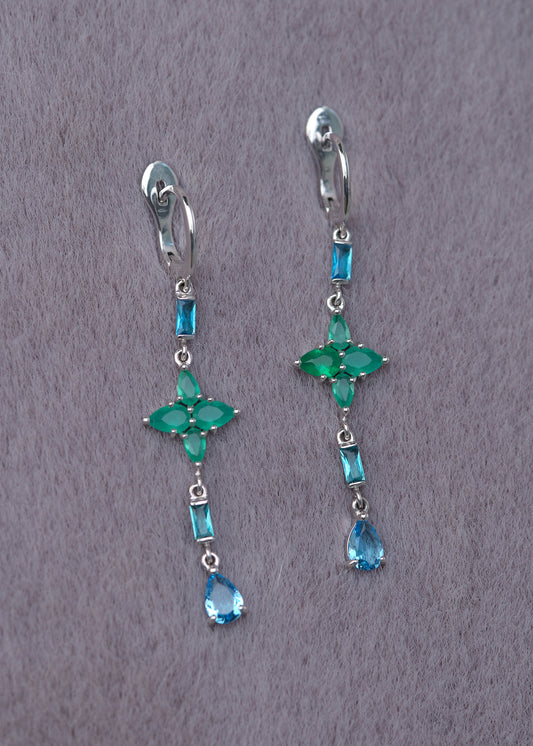 Velesa Peruna DANGLE LE036 green crystals