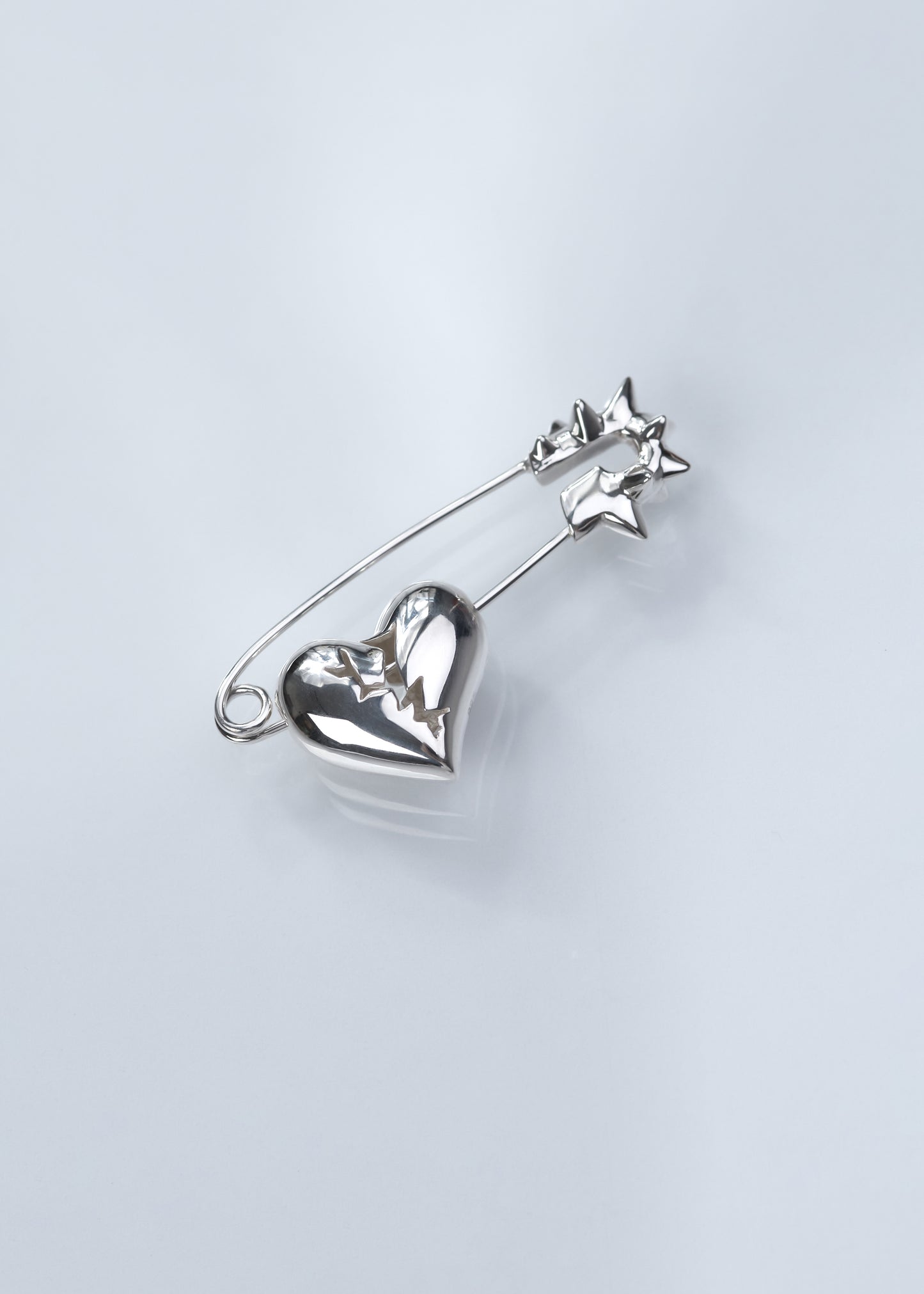 SAFETY PIN SPIKED Earring