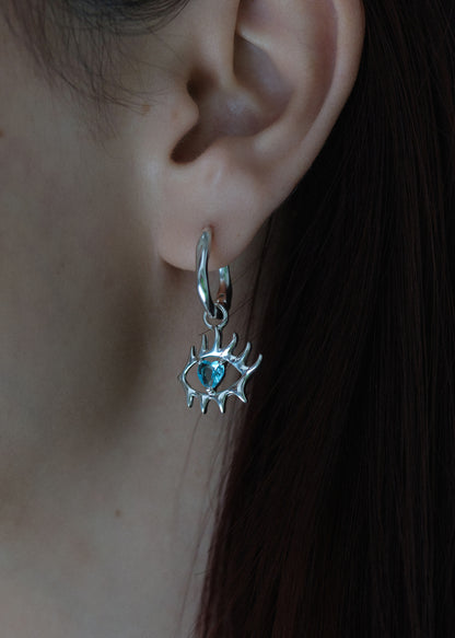 BASE Hoops + MACHAON Anhänger + EVIL EYE Anhänger