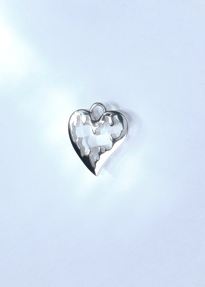 HEART ON FIRE Anhänger mit Kette