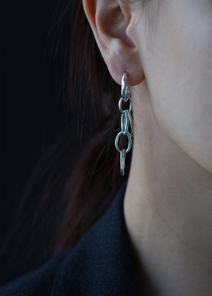 BASE Hoops + HEART ON FIRE Anhänger + CHAIN Anhänger