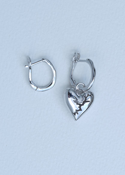 BASE Hoop + CRACKED HEART Anhänger