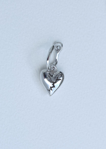 BASE Hoop + CRACKED HEART Anhänger