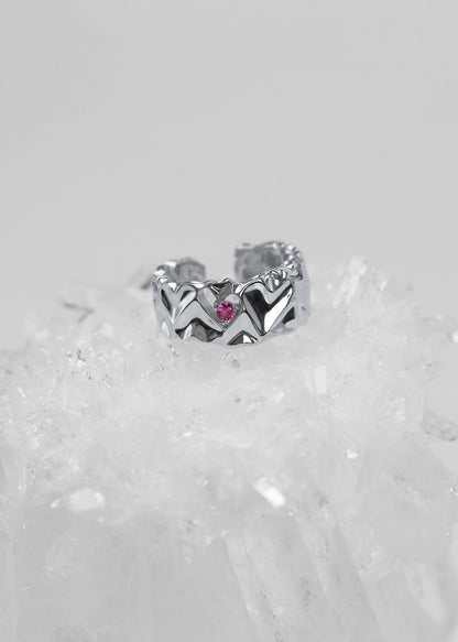 HeartHammer Ring (Ruby)