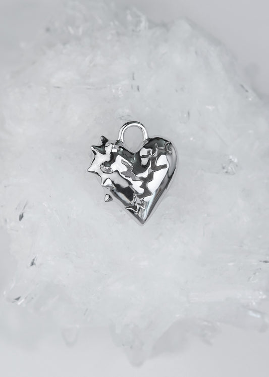 CRACKED HEART SPIKED Anhänger